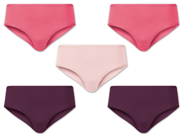 Damen Hipster/Slip, 5 Stück