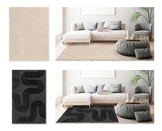 Huntington Home Decorative Shag Area Rug