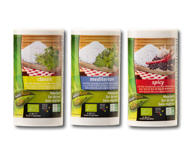 Sale marino con erbe aromatiche bio NATURE ACTIVE BIO