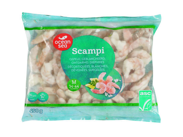 Scampis blanchis