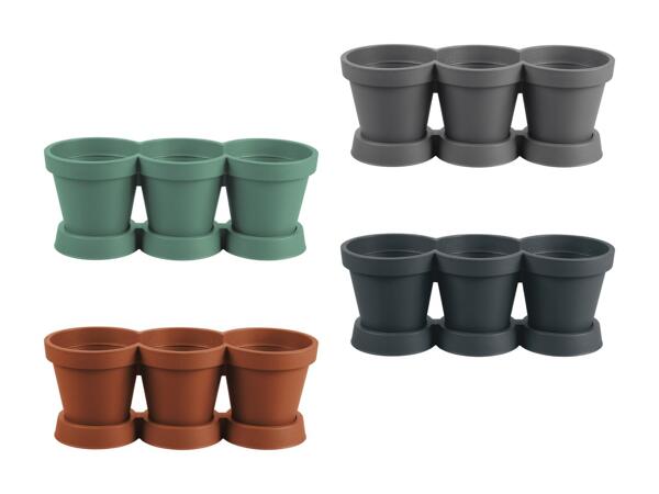 Pot pour 3 plantes aromatiques