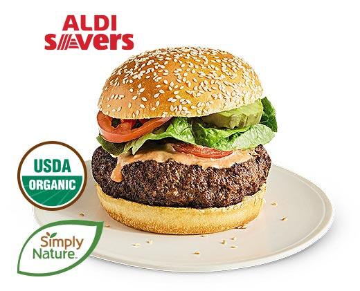 Simply Nature 
 Fresh Family Pack Organic Grass-Fed 85/15 Ground Beef