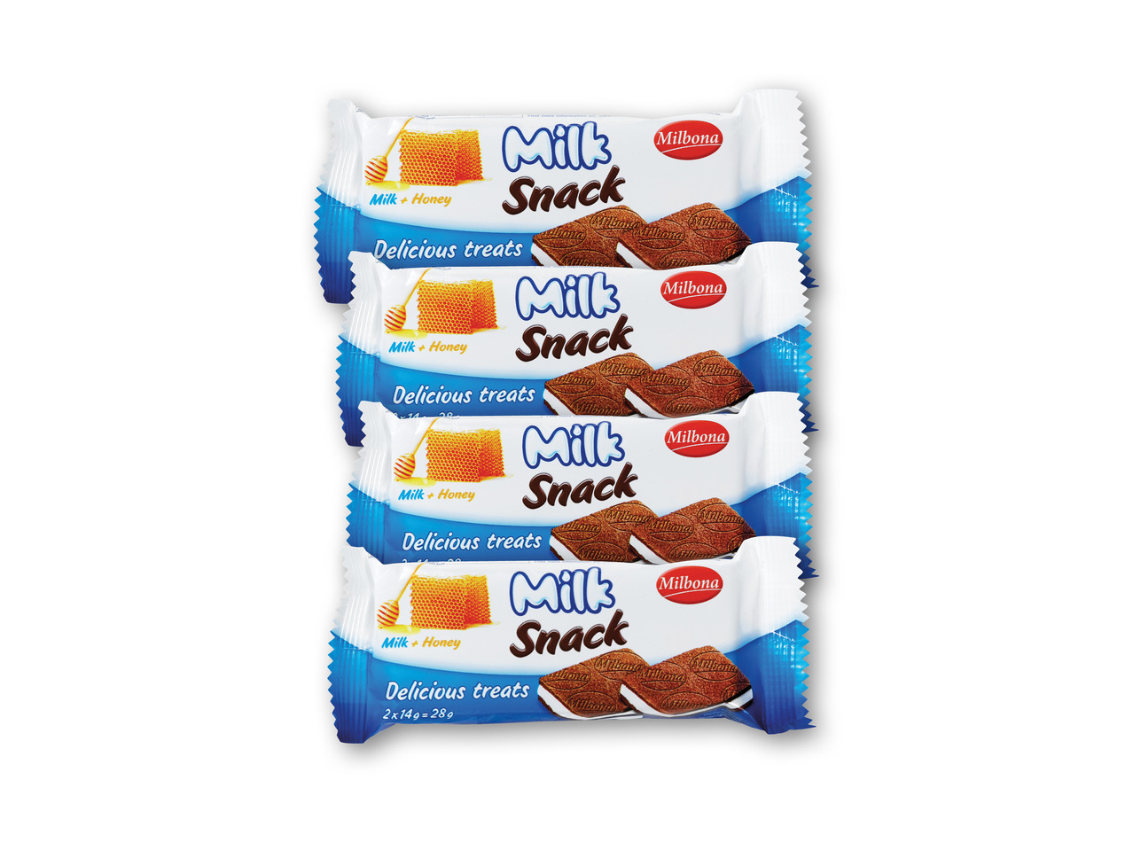 MILBONA Mælkesnack eller kakaosnitte