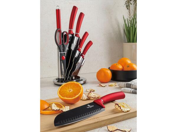 Knife Set With Cutting Board, 6 Pieces