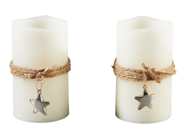 Livarno Home LED Candles with Star - 2 Pack