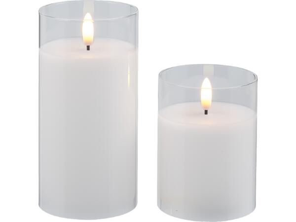 LED-ljus i glas