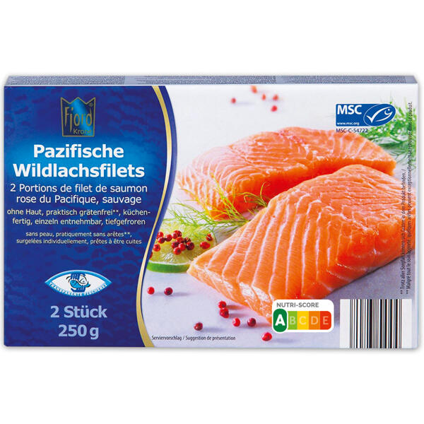 Pazifische Wildlachsfilets