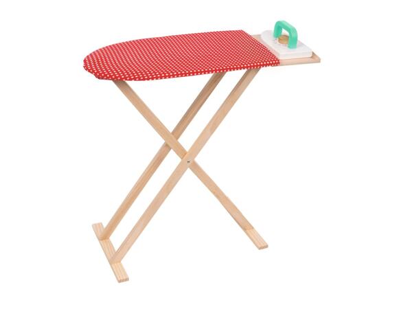Kids' cleaning station, ironing board, clothes airer