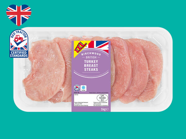 Birchwood British Turkey Breast Steaks