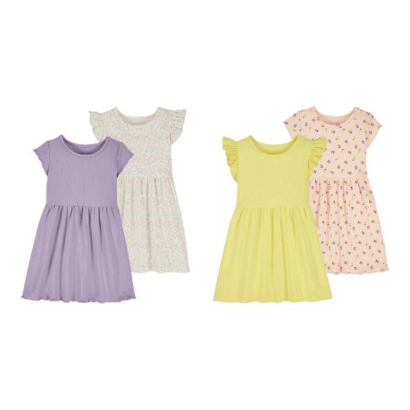 L&D(R) 				Robe en jersey côtelé, 2 pcs