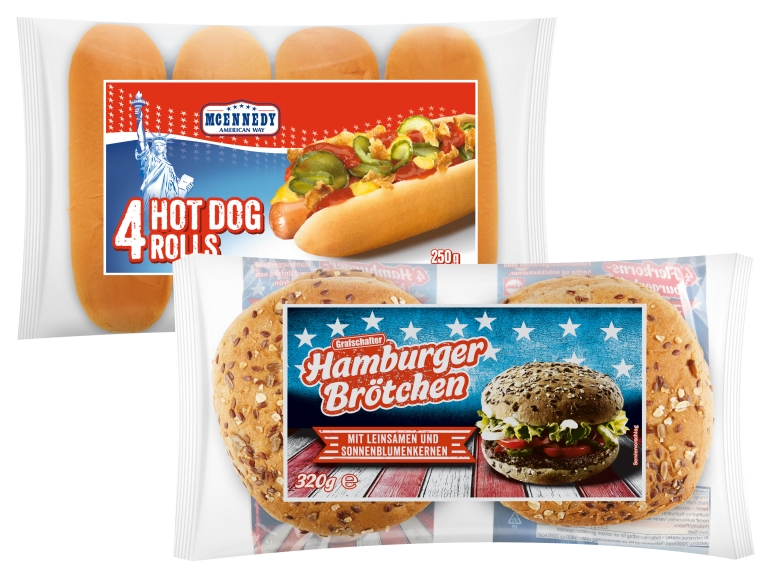 GRAFSCHAFTER/MCENNEDY Hamburger-/Hot Dog- Brötchen