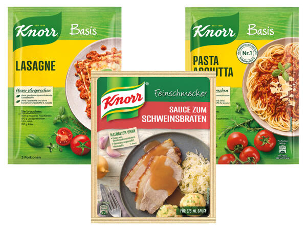 Knorr Basis und Feinschmecker-Saucen