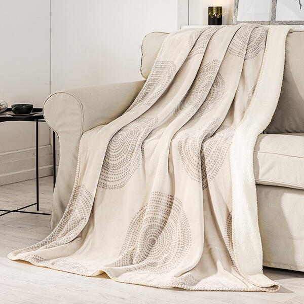 Flanell-Sherpa-Wohndecke
