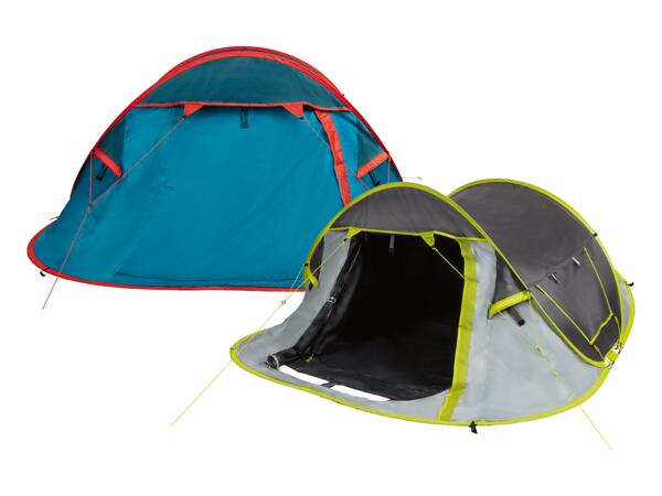 Mörklagt pop up-tält