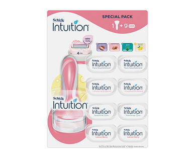 Schick Intuition 4 Blade Women's Razor System Value Pack