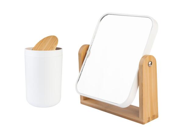 Poubelle de salle de bain/​miroir cosmétique