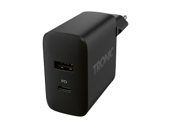 Dobbelt USB-oplader