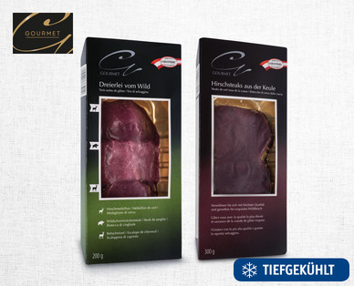GOURMET Wild Dreierlei/Hirsch Steaks