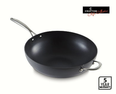 32cm Hard Anodised Wok