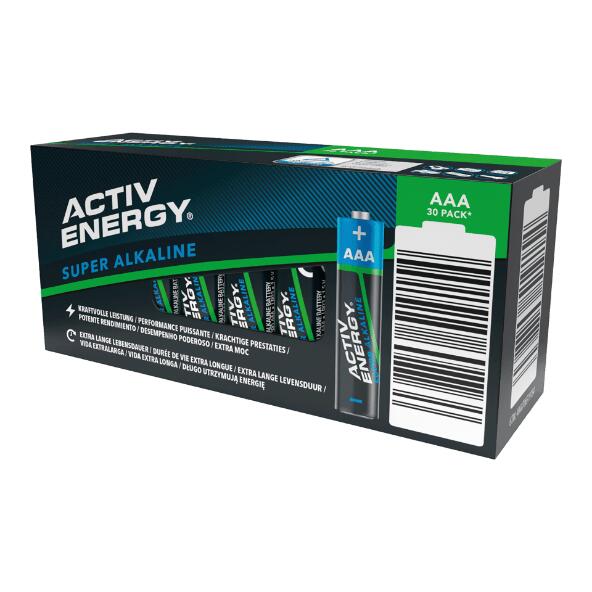 ACTIV ENERGY(R) 				Alkalibatterien, 30 St.