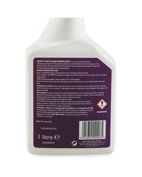 Doff Cat & Dog Repellent Spray
