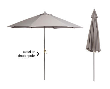 Garden Umbrella 3M Steel Grey