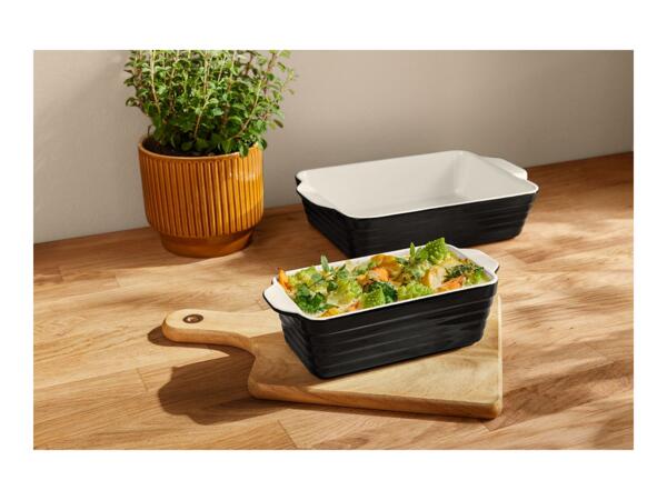 Silvercrest Stoneware Oven Dish - 2 Piece Set