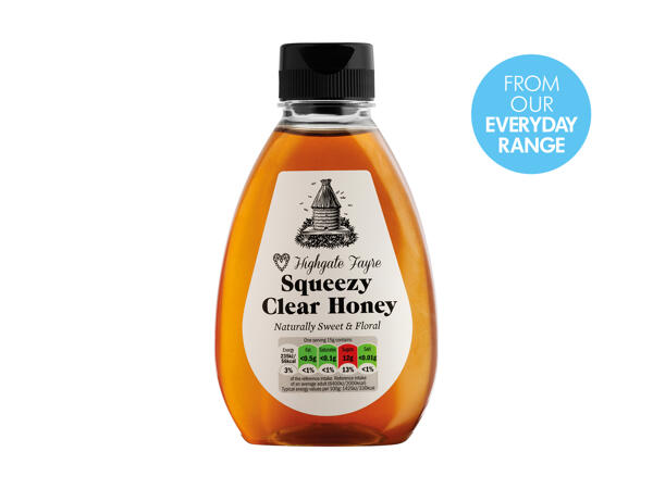 Highgate Fayre Squeezy Clear Honey