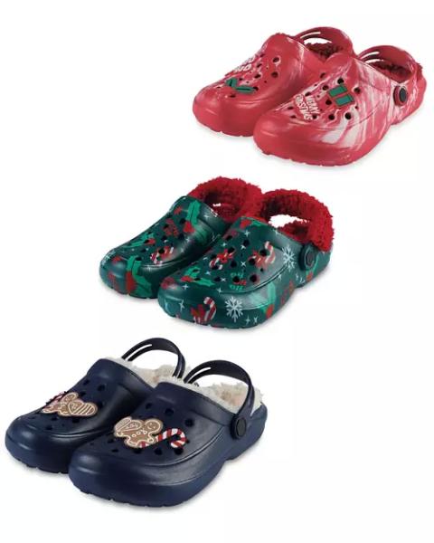Christmas Lined Clogs