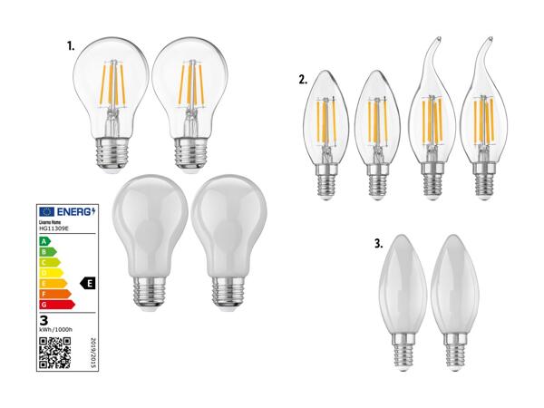 Ampoules à filament LED, set de 2
