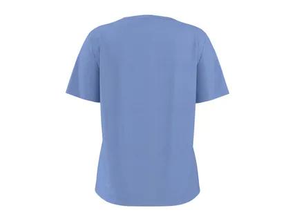 ESMARA Ladies' Blue Linen Blend T-Shirt