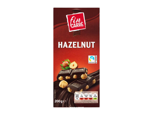 Fin Carré Dark Chocolate With Hazelnut