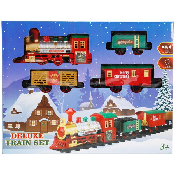 Train de Noël avec son et lumière