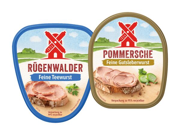 Tee- od. Gutsleberwurst