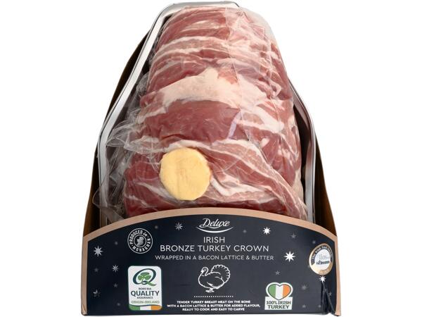Bronze Turkey Crown Dressed with Bacon Lattice