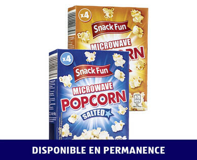 SNACK FUN
POP-CORN POUR MICROONDES