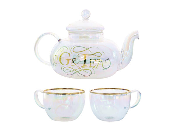 Root7 Gin Teapot & Tea Cups Gift Set