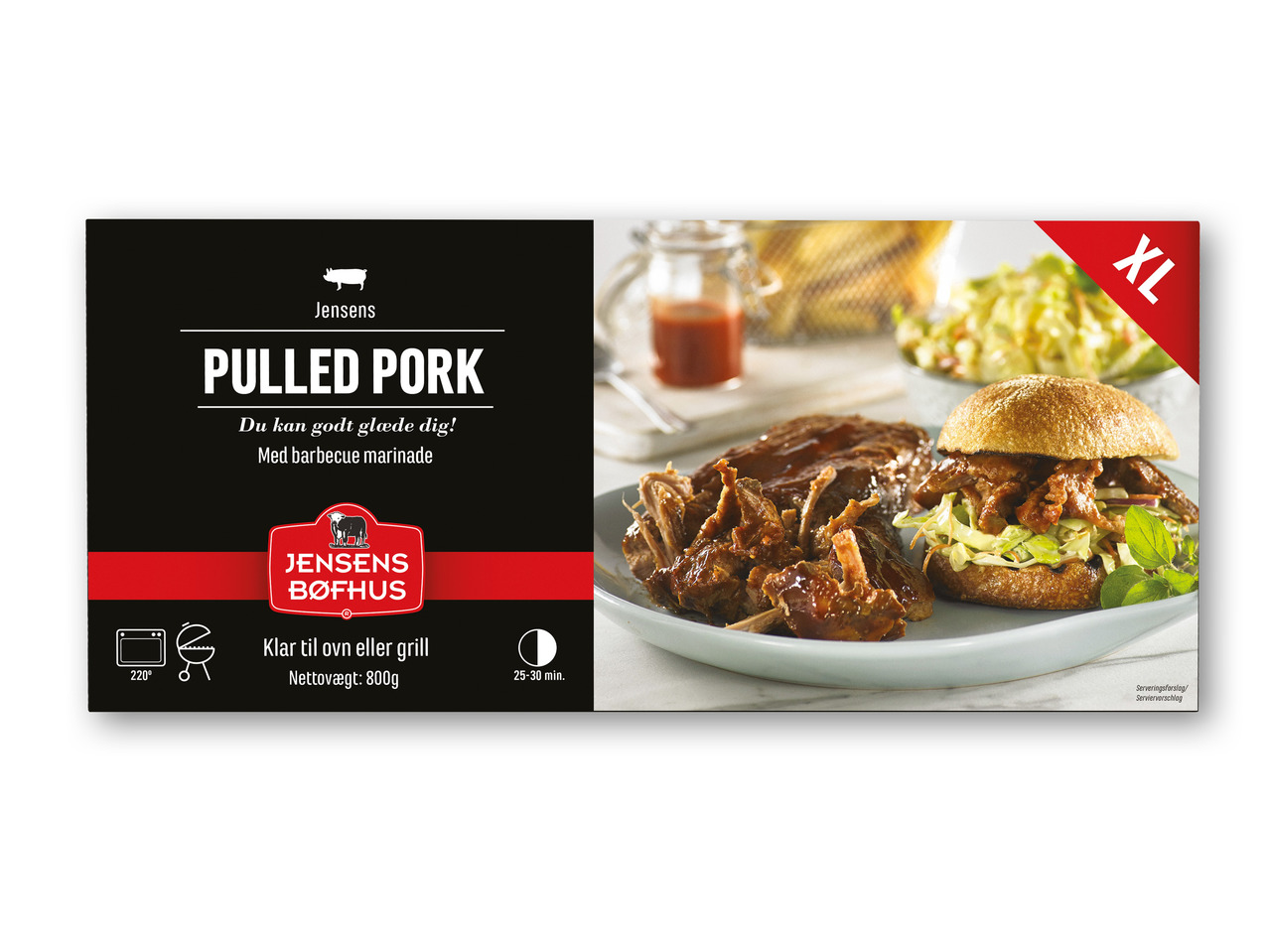 JENSENS Pulled pork eller spareribs