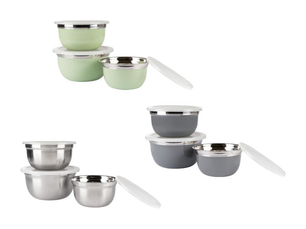 Set de bols en acier inoxydable, 3 pièces