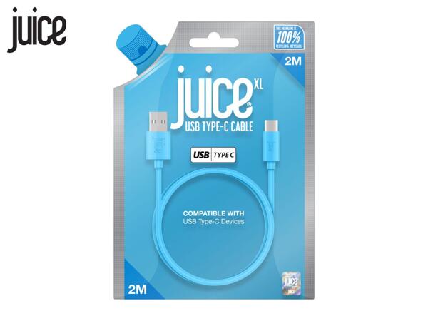 Juice 2m Charging Cables Assortment - USB-A to USB-C 2.0 - Blue