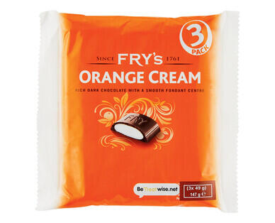 Cadbury Wispa 4pk/94.8g, Terry's Orange 3pk/147g or Fry's Orange Cream 3pk/147g