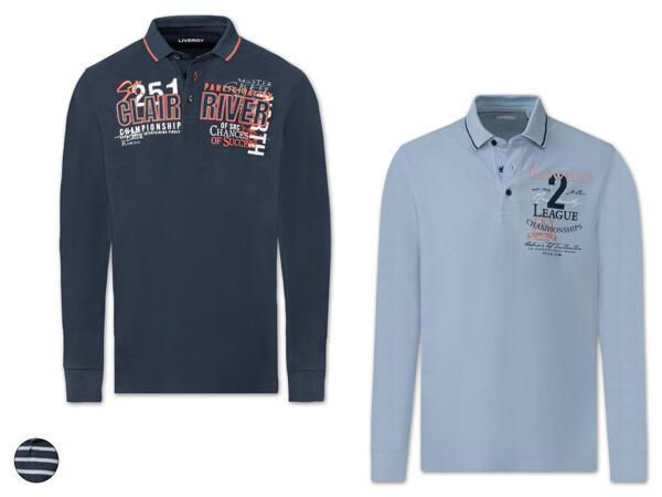 Herren Langarm-Poloshirt