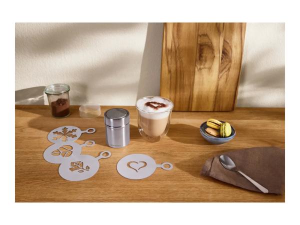 Silvercrest Chocolate Shaker With Stencils - 5 Piece Set