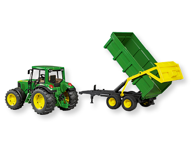 Trattore con rimorchio ribaltabile JOHN DEERE
