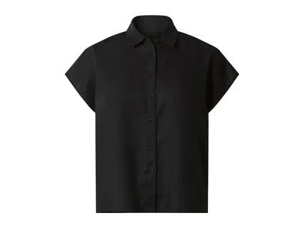 ESMARA Ladies' Black Linen Blouse