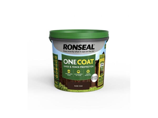 5L One Coat Shed & Fence Protection Paint - Dark Oak