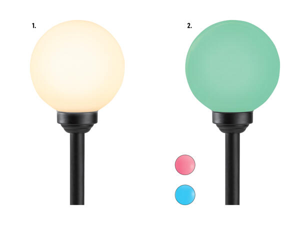 Boule lumineuse solaire à LED, 20 cm