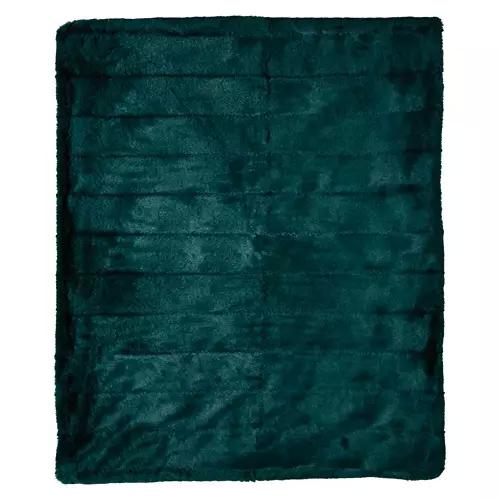 50" x 60" Cozy Throw Blanket, Green Ribbed