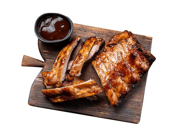Frische Spare Ribs mariniert