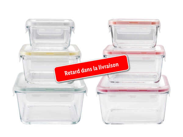 Bocaux en verre, 3 pièces